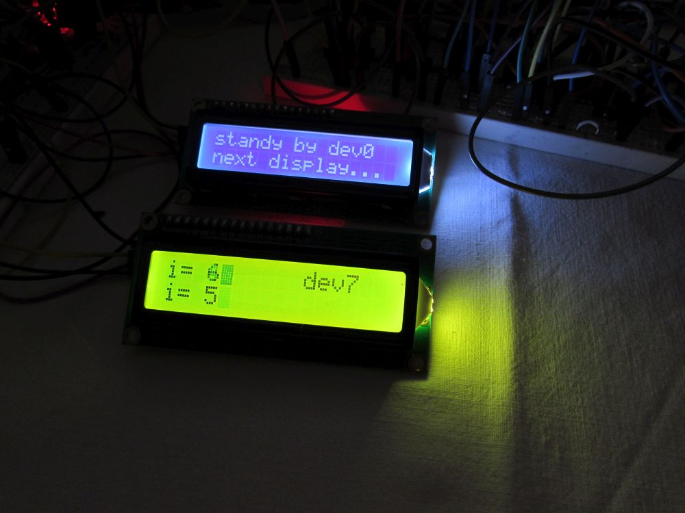 An Atmega library for multiple HD44780 LCDs