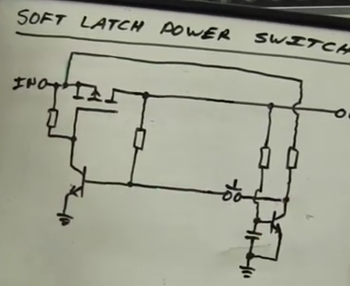Soft Latch Power Switch Circuit