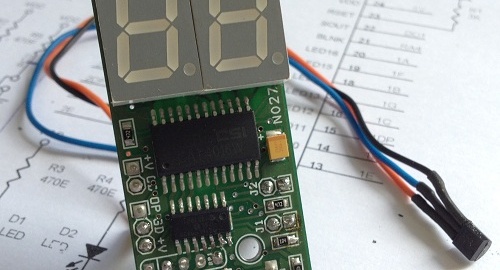 Thermometer 0-99C Using PIC16F1825