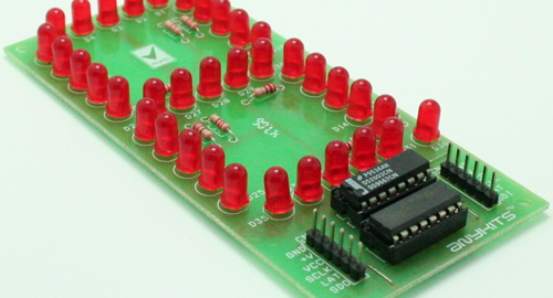 7 Segment LED Based SPI Display using 74HC595