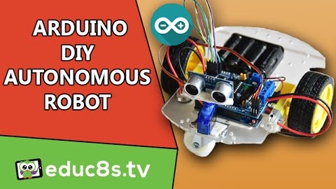 A DIY obstacle avoiding robot using an SG90 servo and Ultrasonic Sensor