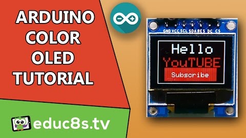 Arduino Tutorial: Color OLED SSD1331 display with Arduino Uno