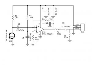 mini-electret-mike-preamplifier-schematic - Electronics-Lab.com