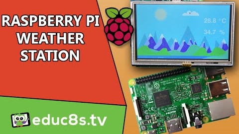 Touch Weather Station using a DHT22 Sensor and a Raspberry Pi 3 with TKInter