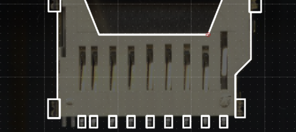 Creating footprints in KiCad using a scanner