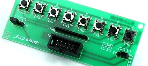 8 Tact Switch board for microcontroller