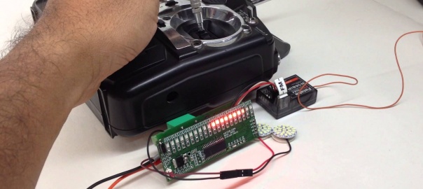 RC Signal Monitor Using Bargraph & RC Switch using Relay