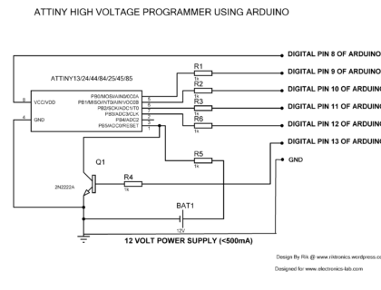 ATTINY_HVP_ARDUINO - Electronics-Lab.com