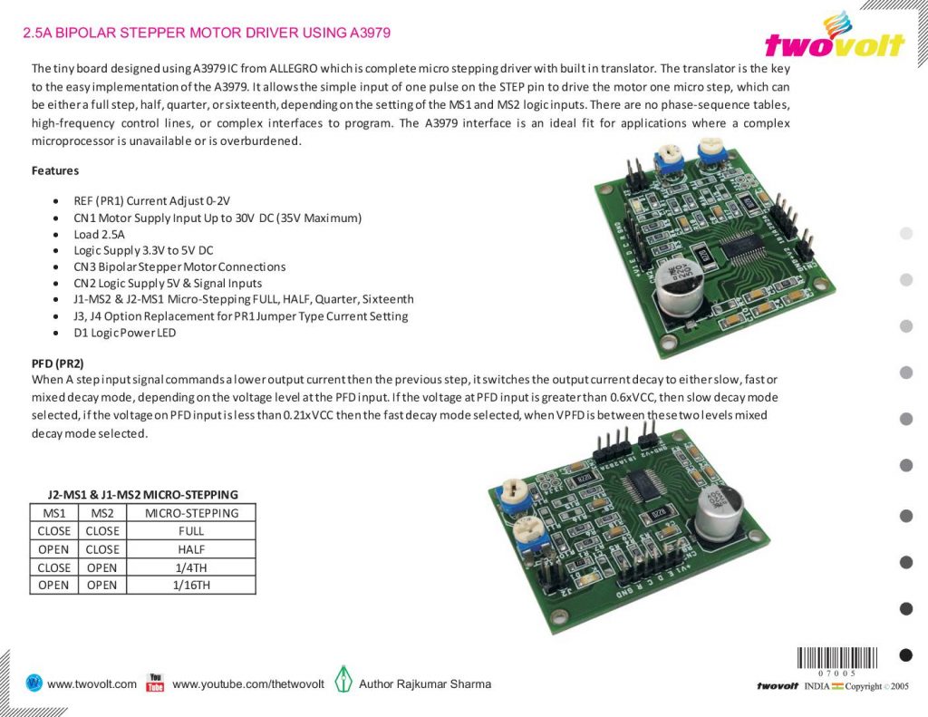 2 5a Bipolar Stepper Motor Driver Electronics 6798