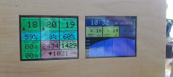 Dual Screen Netatmo Weather Station