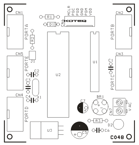 Pic16f 28 40 Pin Development Board Pcb Layout Electronics