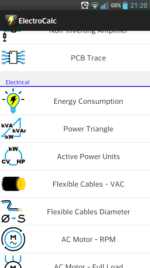 ElectroCalc – Electrical and Electronics Calculator