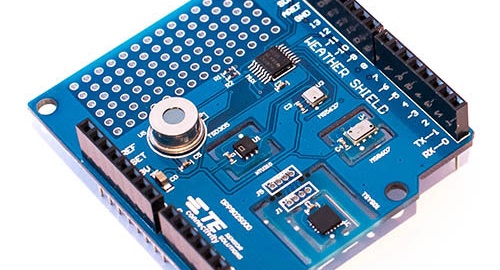 MEAS: five weather sensors on one Arduino shield