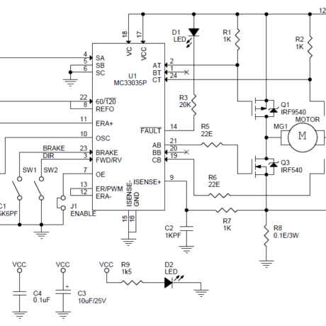 dc-motor-speed-direction-controller-schematic - Electronics-Lab.com