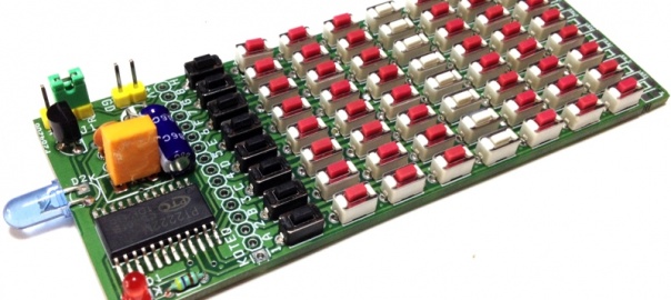 64 Key Infrared Remote Controller using PT2222M – NEC Code