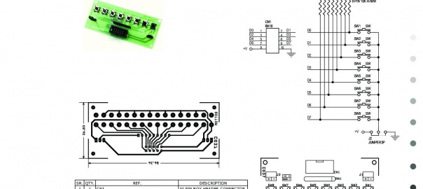 8 Tactile Switch Board with High & Low Outputs