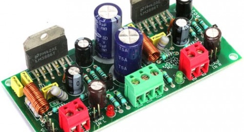 High Performance Stereo Audio Amplifier using LM3886