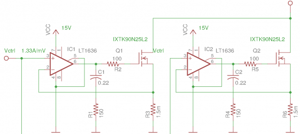 A 400W (1kW Peak) 100A Electronic Load Using Linear MOSFETs