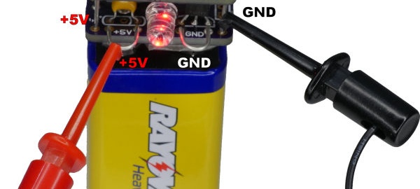 5V Regulator Cap for 9V battery