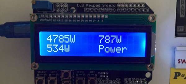 Simple 3 phase Arduino energy meter