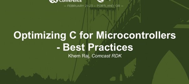 Know your Tool – Optimize C Code for microcontrollers