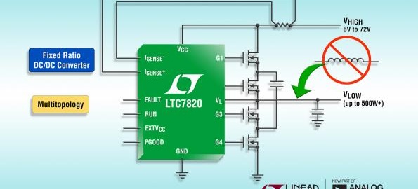 Linear applies switched-capacitor step-down topology for inductor-less DC/DC