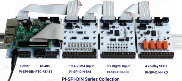 Raspberry Pi DIN Rail I/O Interfaces