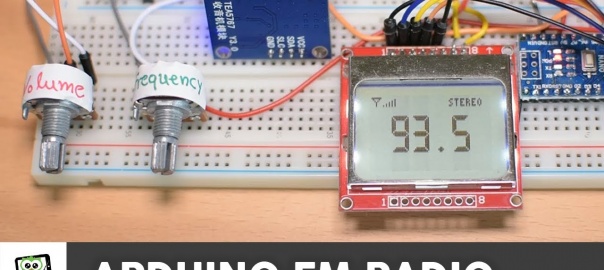 Arduino FM Radio Project with TEA5767 Radio Module and a Nokia 5110 LCD Display