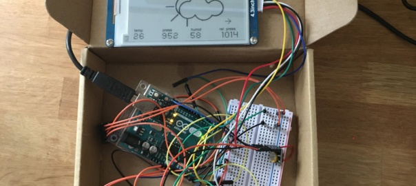 Arduino Weather Station With E-Ink Display