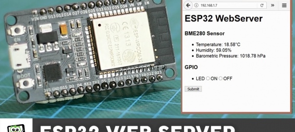 ESP32 Web Server Tutorial with a BME280 Sensor