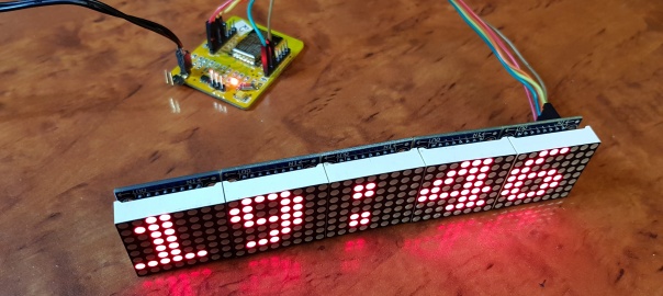 ESP8266 MAX7219 Dot Matrix Display