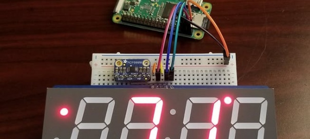 Raspberry Pi Clock with Temperature