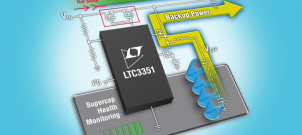 35V hot swappable supercapacitor backup power controller