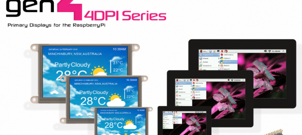 gen4-4DPi Series – Primary Displays for the Raspberry Pi