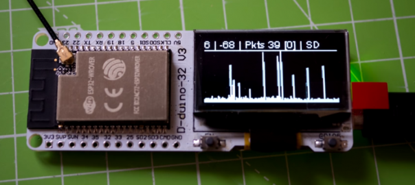 PacketMonitor32 – An ESP32-Based Packet Monitor with OLED