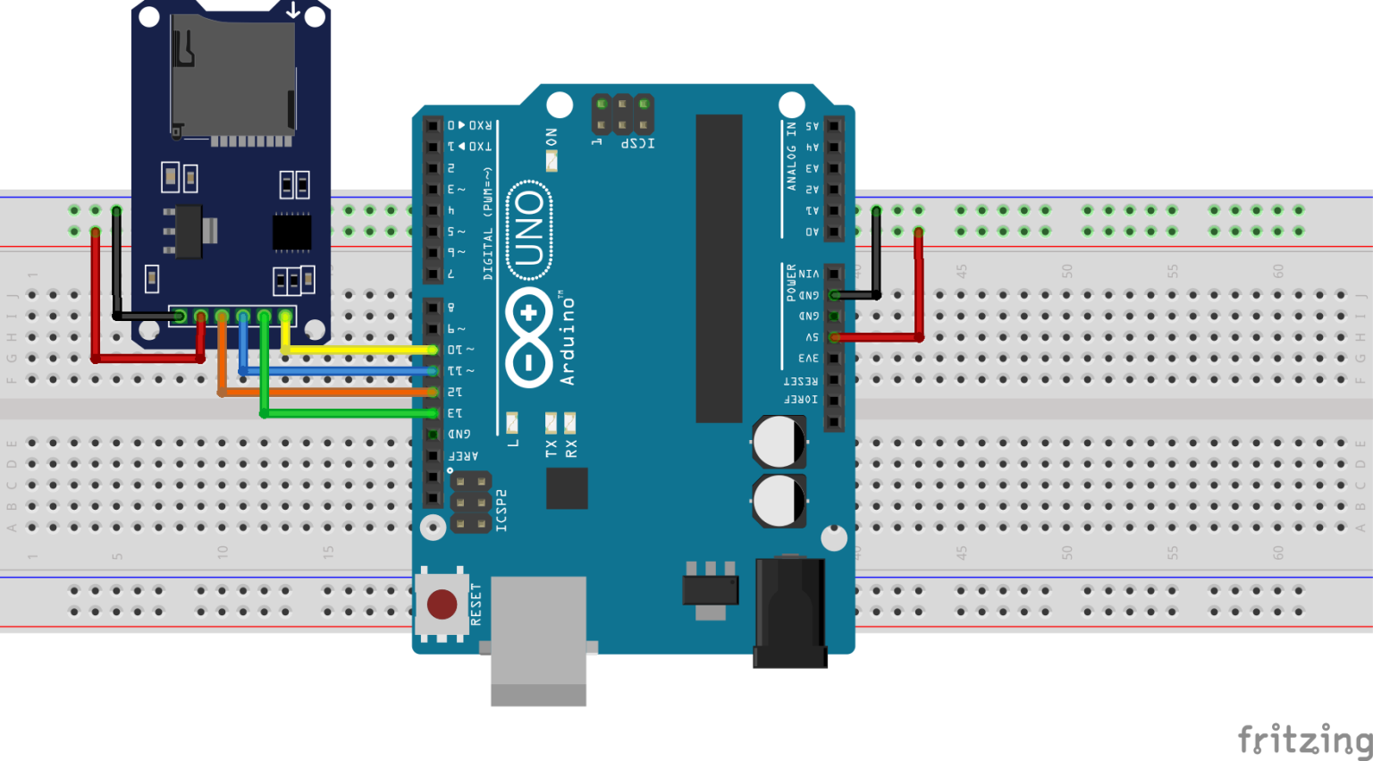 Interfacing Arduino with Micro SD card Module - Electronics-Lab.com