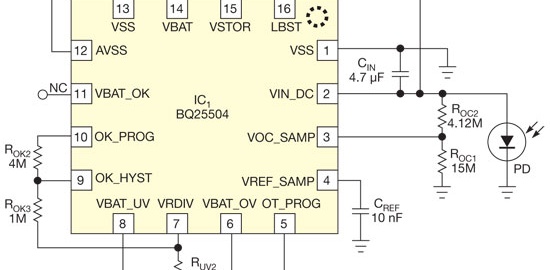 DC-DC converter starts up and operates from a single photocell