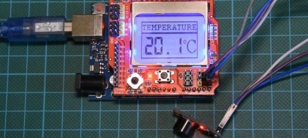 Infrared Thermometer with Arduino and MLX90614 Temperature Sensor