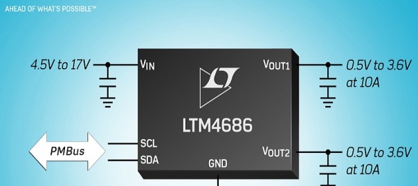 Low profile regulator has digital power system management