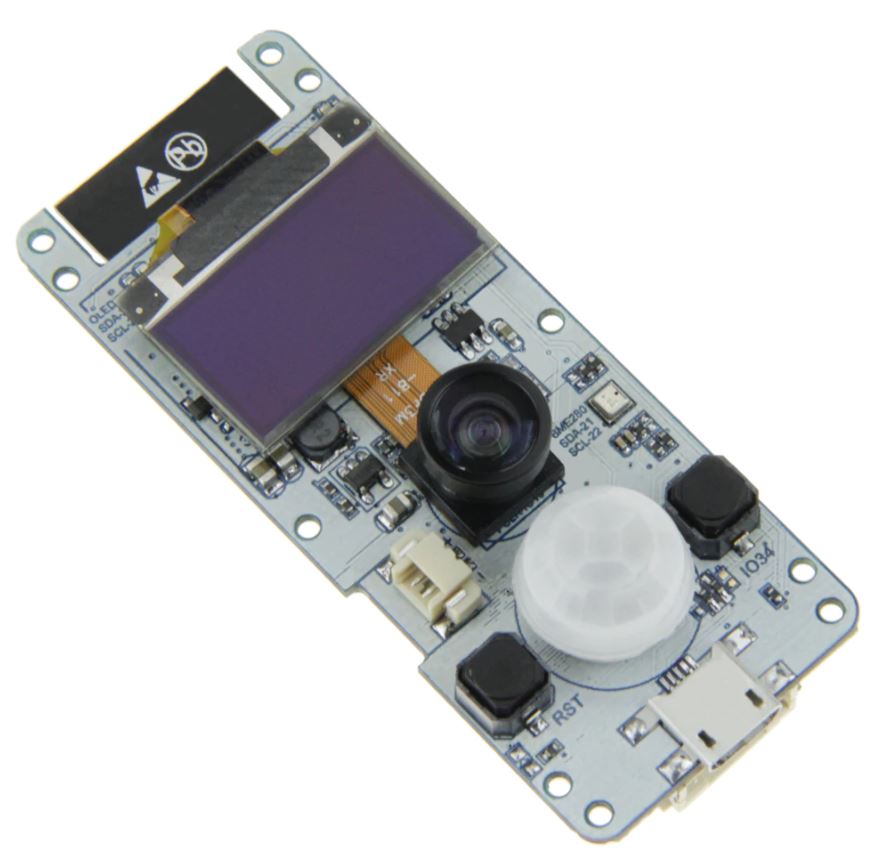 TTGO T-Camera is an ESP32 CAM Board With OLED and AI Capabilities.