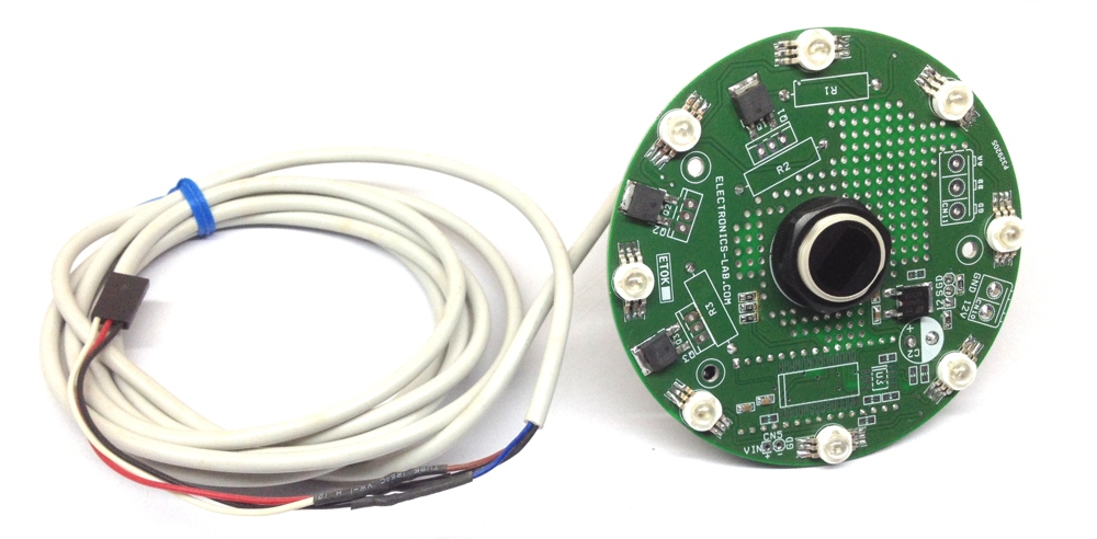 8 RGB LED Driver Shield for Arduino Nano with Optical Defuse Sensor