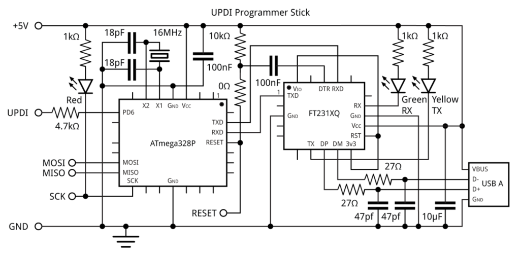 Program ATtiny 0-Series Chips with a Miniature UPDI Dongle