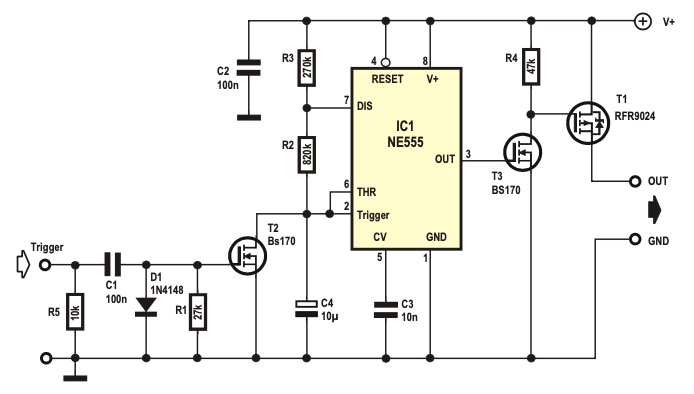 Free Elektor Circuit – An NE555 Watchdog Timer