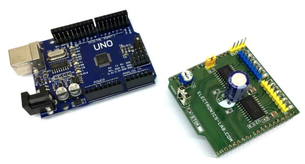 8 Channel Inductive Load Driver Arduino Shield - Electronics-Lab.com