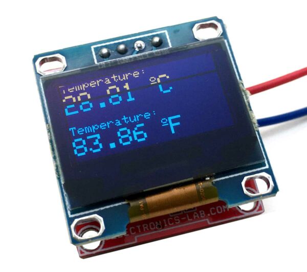 ThermoDuino - OLED Display Thermometer and Tiny Arduino Board ...