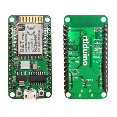 Rtlduino RTL8720DN Dual-Band WiFi Board With 2.4/5GHz Wireless MCU Sells for $6