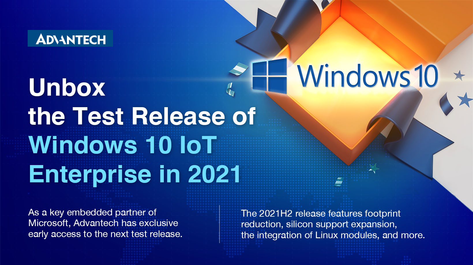 Advantech receives early access to next release of Windows 10