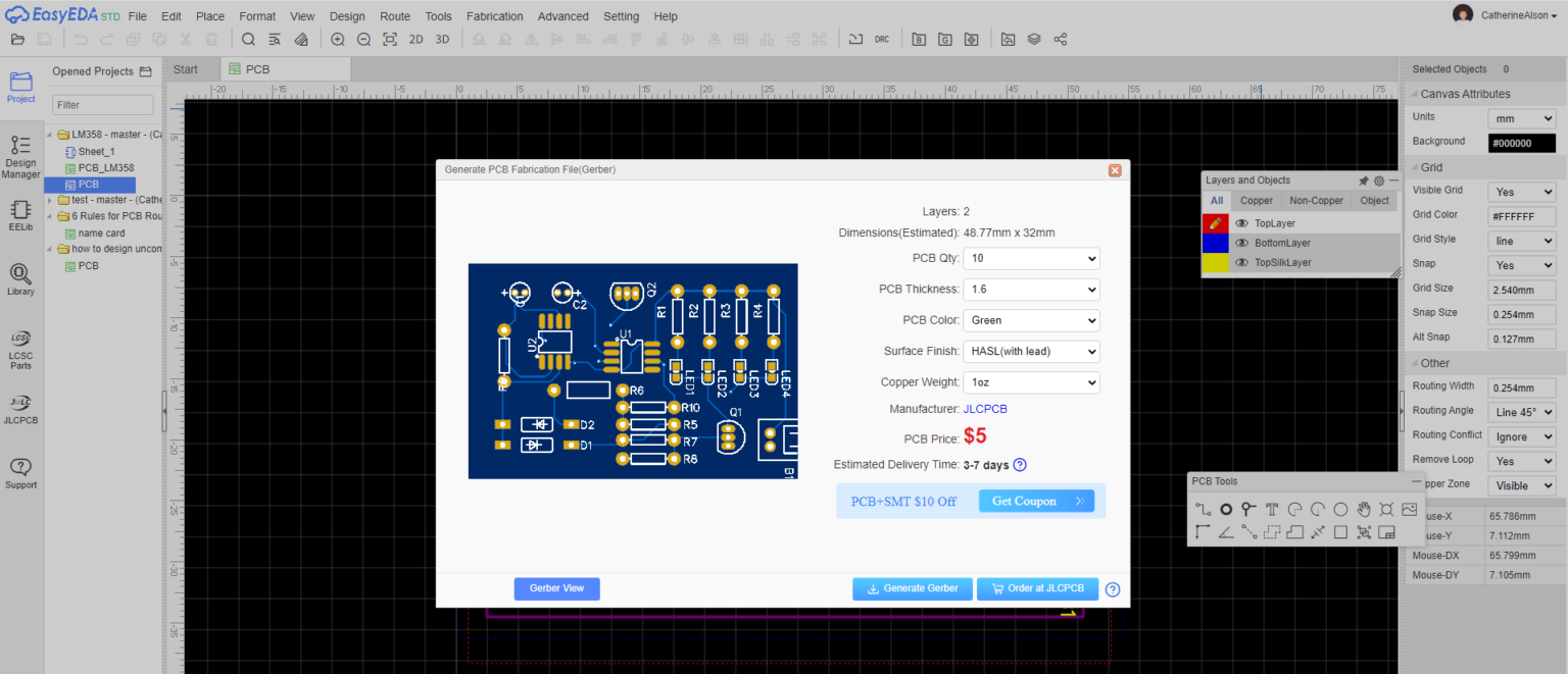 PCB Manufacture and Assembly with JLCPCB in Easier Way - Electronics