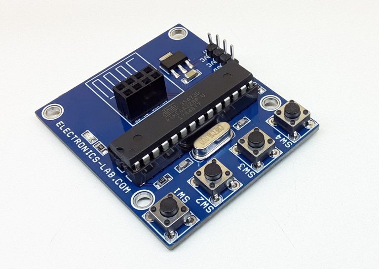 4 Channel RF Remote Transmitter using nRF24L01- Arduino Compatible ...