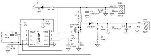 DC-HV DC Converter - 200V @ 20mA Output with 12V DC Input - Electronics ...